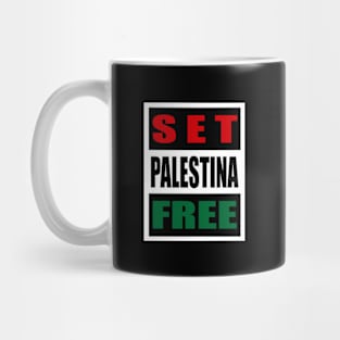 Set Palestine Free Artwork Mug